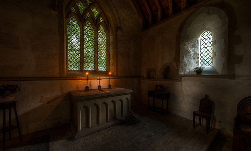 Chickney Church Altar by Mark Seton